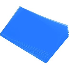 PATIKIL L Type Folders 36 Pack A4 Plastic Clear Document Folder File Jacket Sleeves Project Pockets, Yellow