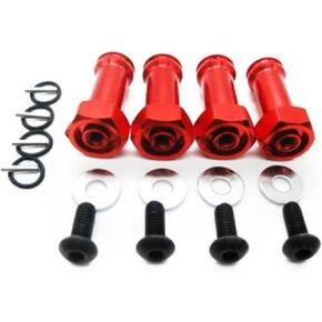 ترقية موسعات العجلات المعدنية لـ 1/14 MJX Hyper Go 14301 14302، H16BM H16GT 16207 16208 16209 16210 14209 14210 أجزاء ترقية الأجزاء (A10 ترقية طول المعدن دبابيس صواميل محور العجلة السداسية)