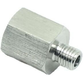1 Piece 1/4" NPT Pipe Male to M10 x1 Female Metric Gauge Sensor Adapter Brass