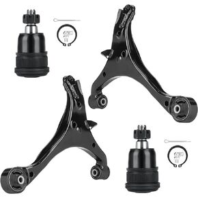 10pc Front Lower Control Arms Suspension Kit Fit for Honda Civic Acura EL 2001 2002 2003 2004 2005 with Ball Joints Outer Inner Tie Rods Stabilizer Sway Bars