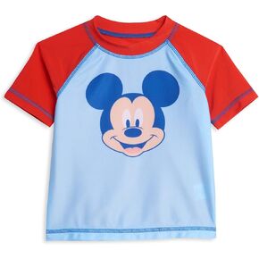 Disney Mickey Mouse Baby Boys Short Sleeve Rash Guard Swim Top