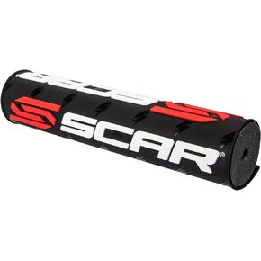 SCAR Round handlebar bar pad for crossbar Motocross ATV Motorcycle Dirtbike Enduro Supermoto - Black