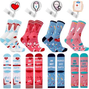 ANOTION Nurse Gifts Funny Nurse Socks Nurse off Duty Socks Gifts For Women Nurses Week Appreciation Gifts Graduation Gift