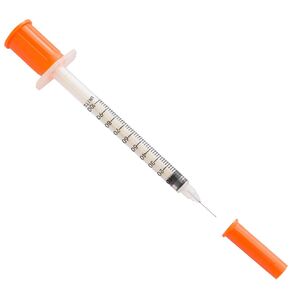 20 Pack 1ml 1cc Plastic Measuring Cylinder with 30Ga 0.5 Inches, Individually Sealed Packaged