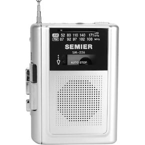 مشغل مسجل كاسيت Walkman عتيق محمول AM FM، مشغل شريط قديم مدمج مع مكبر صوت كبير، مقبس سماعة الأذن، مشبك حزام قابل للإزالة، مدعوم ببطارية DC أو AA للسفر والمنزل in Kuwait