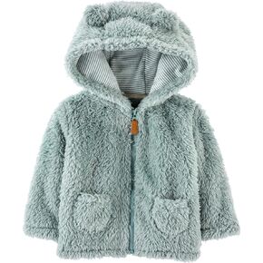 Carter's Baby Girls Sherpa Jacket, Teal, 24M