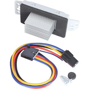89018778 HVAC Fan Blower Motor Resistor Kit with Harness Compatible with Chevy Silverado Tahoe Suburban Avalanche Trailblazer GMC Sierra Envoy Yukon XL, Replaces# 15-81773, 19260762, 89019351, RU-631