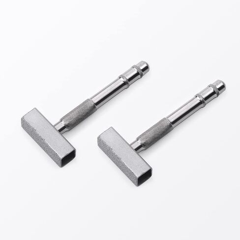 2 Pcs Silver Diamond Grinding Wheel Dresser Stone Bench Grinder Dressing Tool for Grinding Deburring Wheels Truing Grinding Durable Quality with Smart Details Design Flat Diamond Coated Surface in Kuwait