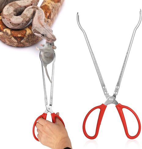 Reptile Feeding Tongs, 15 Inch Snake Feeding Tongs Anti-Skid Easy-Grip Extra Long Tweezers for Terrarium Corn Ball Python Accessories Axolotl Bearded Dragon Feeding Supplies in Saudi Arabia