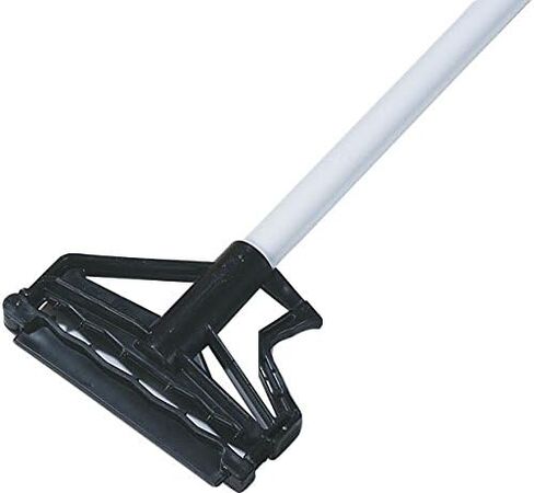 SPARTA 4166402 Spectrum Fiberglass Mop Handle With Quik-Release For Cleaning, Commercial, Residential, 60 Inches, White in Kuwait