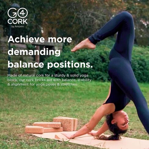 Yoga Wedge - 24x4x1.4" | Ultimate Stability for Yoga & Pilates | Eco-Friendly, Non-Slip Cork | Odor-Free, Hypoallergenic | Perfect Gift for Eco-Conscious Yogis in Saudi Arabia