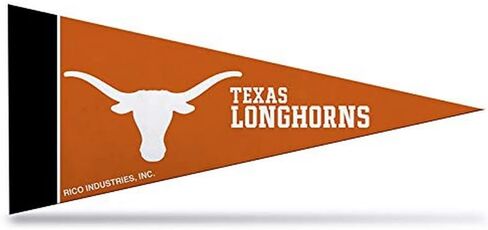 ريكو إندستريز NCAA Texas Longhorns مقاس 10.16 سم × 22.86 سم ديكور كلاسيكي صغير على شكل راية in Saudi Arabia