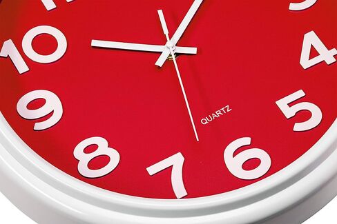 Bernhard Products Colorful Kids Wall Clock Teaching Time Telling Silent Non-Ticking Educational Learning Tool, Colored Numbers for Children Teachers Homeschool and Parents, School Classroom Playroom in Saudi Arabia