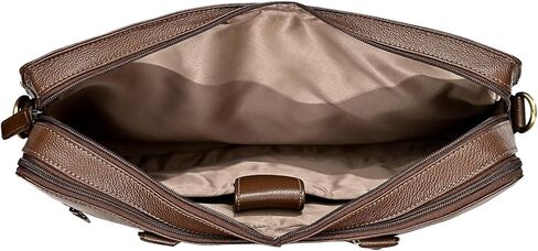 eské Charlie 15.6" Premium Italian Leather Laptop Bag for Men & Women | Office Bag | Laptop Messenger Bag with Shoulder Strap in Saudi Arabia