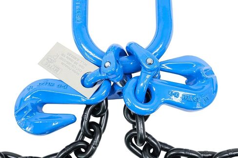 Mytee Products 3/8" x 5' Sea Shipping Container Loading Chain Bridle G100, V-Chain, Cargo, Storage, Moving in Saudi Arabia