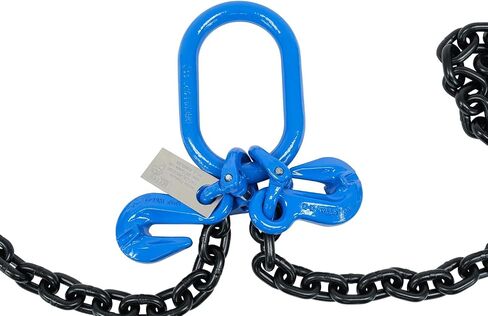 Mytee Products 3/8" x 5' Sea Shipping Container Loading Chain Bridle G100, V-Chain, Cargo, Storage, Moving in Saudi Arabia