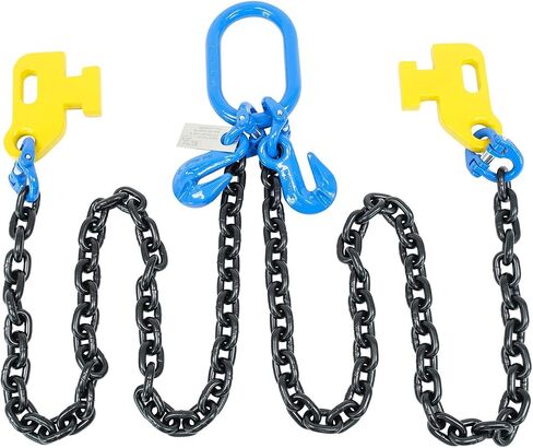Mytee Products 3/8" x 5' Sea Shipping Container Loading Chain Bridle G100, V-Chain, Cargo, Storage, Moving in Saudi Arabia