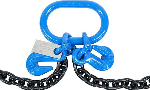 Mytee Products 3/8" x 5' Sea Shipping Container Loading Chain Bridle G100, V-Chain, Cargo, Storage, Moving in Saudi Arabia