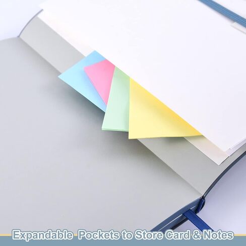 عبوتان من المجلات المسطرة للكلية، B5 دفاتر ملاحظات كبيرة الحجم 192 صفحة، دفتر ملاحظات مبطن بالجامعة للعمل/مجلة للكتابة، غطاء من الجلد الصناعي، 7.6 بوصة × 10 بوصة (رمادي أزرق) in Kuwait