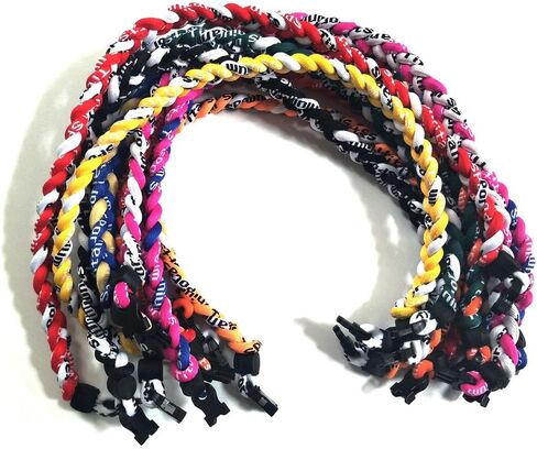 18" 3 Rope Tornado Sports Titanium Necklaces Package of 10 in Kuwait