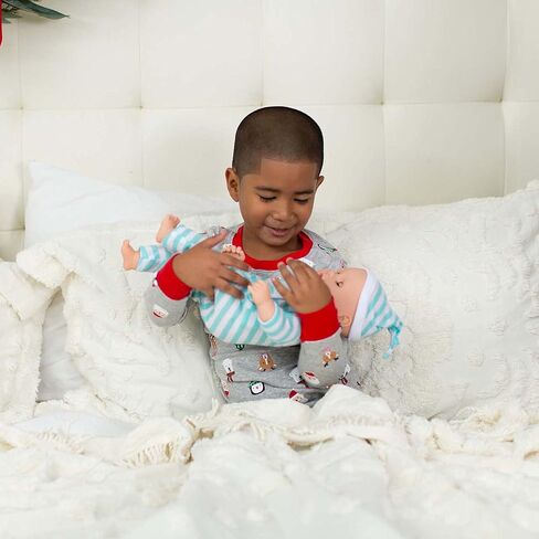 Melissa & Doug Mine to Love Twins Luke & Lucy 15" Light Skin-Tone Boy and Girl Baby Dolls with Rompers, Caps, Pacifiers - Twin Baby Dolls, First Baby Dolls For Toddlers 18 Months And Up in Saudi Arabia