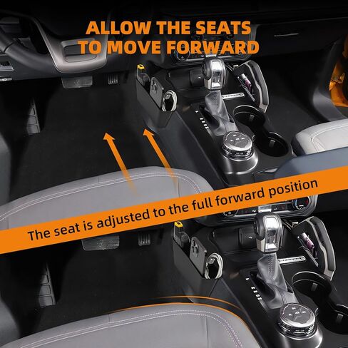 Center Console Shifter Storage Box Compatible with Bronco 2/4 Door 2021 2022 2023 2024, Front Gear Shifter Side Storage Box for Bronco Interior Accessories in Kuwait