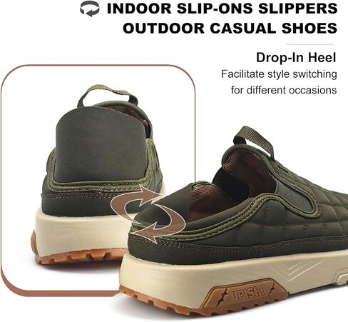 Men's House Wide Slippers Indoor Outdoor Loafers Casual Walking Camping Slip On Shoes in Saudi Arabia