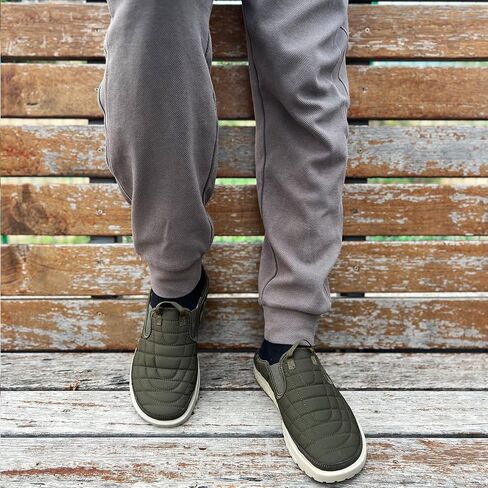 Men's House Wide Slippers Indoor Outdoor Loafers Casual Walking Camping Slip On Shoes in Saudi Arabia