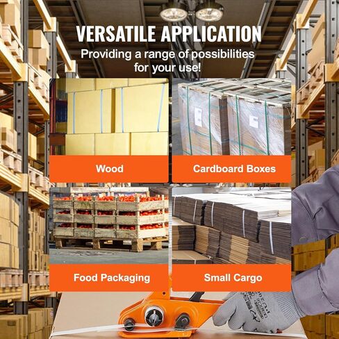 طقم ربط النطاقات VEVOR مع أداة شد الربط، بطول 100 قدم 304 شريط من الفولاذ المقاوم للصدأ، 100 ختم معدني، طقم ربط شريط التغليف البليت، شريط تغليف التغليف للتغليف in Kuwait