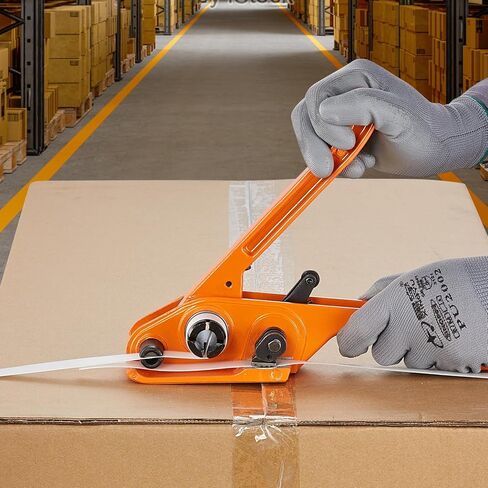 طقم ربط النطاقات VEVOR مع أداة شد الربط، بطول 100 قدم 304 شريط من الفولاذ المقاوم للصدأ، 100 ختم معدني، طقم ربط شريط التغليف البليت، شريط تغليف التغليف للتغليف in Kuwait