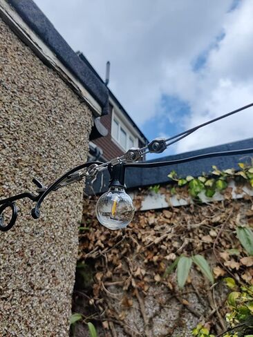 TooTaci Strings Lights Hanging Kit,1/8 Stainless Steel Coated Cable Wire 20M & M5 Turnbuckle Hook and Eye,1/8 Turnbuckle Wire Tensioner Kit with 1/8 Wire Rope for Outdoor Hanging,Garden Wire in Saudi Arabia