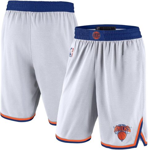 شورت نيويورك نيكس NBA Kids Youth 8-20 Association Edition باللون الأبيض في الملعب Swingman Performance in Kuwait