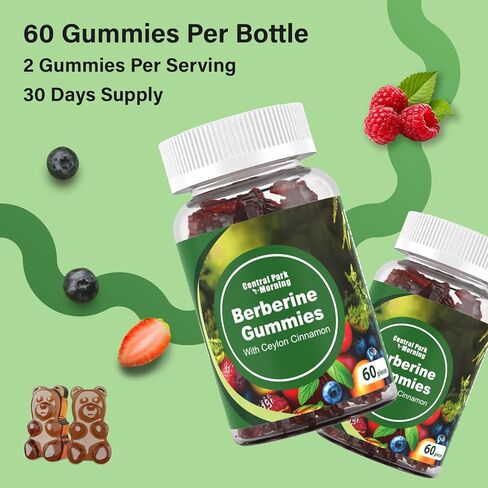 علكات البربرين مع قرفة سيلان 1200 ملغ، دعم صحي، 60 علكة طبيعية بنكهة التوت المختلط in Kuwait