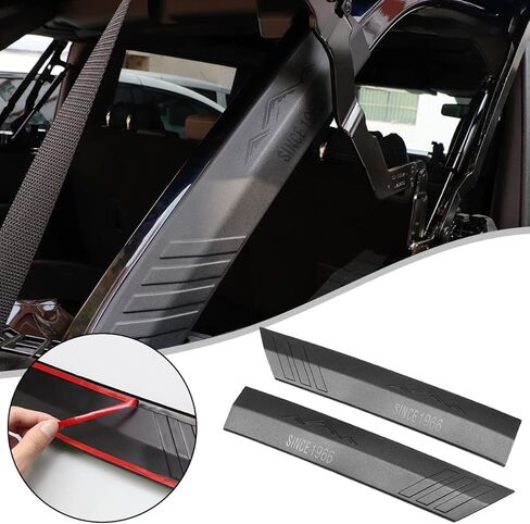 قطعتان من غطاء حشوة العمود D، غطاء حماية للقفص الدوار يمنع الخدوش، واقيات الطلاء، أعمدة علوية ناعمة، ملحقات حماية الحواف لفورد برونكو الطرق الوعرة 4 أبواب 2021 2022 2023 in Kuwait