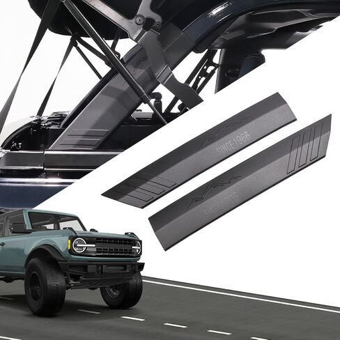 قطعتان من غطاء حشوة العمود D، غطاء حماية للقفص الدوار يمنع الخدوش، واقيات الطلاء، أعمدة علوية ناعمة، ملحقات حماية الحواف لفورد برونكو الطرق الوعرة 4 أبواب 2021 2022 2023 in Kuwait