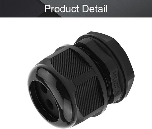 Fielect M40 وصلة كابل 4 ثقوب مقاوم للماء النايلون المشترك قابل للتعديل لوكنوت ل 12-10 مللي متر ضياء سلك 1 قطعة in Kuwait
