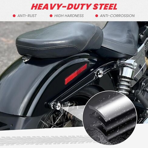 مجموعة أدوات إرساء رف الأمتعة من Chorme Hold Fast Sissy Bar لـ Harley 2018-Up Softail FLFB FLFBS FXBR FXBRS FLDE FLHC FLHCS Slim FLSL FXBB FXFBS FLSB FXLR FXLRS FXST موديلات كروم in Saudi Arabia