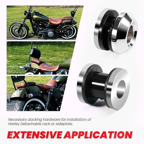 مجموعة أدوات إرساء رف الأمتعة من Chorme Hold Fast Sissy Bar لـ Harley 2018-Up Softail FLFB FLFBS FXBR FXBRS FLDE FLHC FLHCS Slim FLSL FXBB FXFBS FLSB FXLR FXLRS FXST موديلات كروم in Saudi Arabia