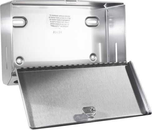 Bobrick Surface-Mounted Paper Towel Dispenser, 10.75 X 4 X 7.13, Stainless Steel in Saudi Arabia