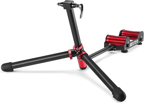 حامل مدرب الدراجة مقاوم للتعديل - بكرات دراجة مغناطيسية محمولة للتمرين الداخلي/اللياقة البدنية/التمرين - سبيكة ألومنيوم قابلة للطي مع حقيبة حمل للسفر in Kuwait