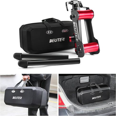 حامل مدرب الدراجة مقاوم للتعديل - بكرات دراجة مغناطيسية محمولة للتمرين الداخلي/اللياقة البدنية/التمرين - سبيكة ألومنيوم قابلة للطي مع حقيبة حمل للسفر in Kuwait