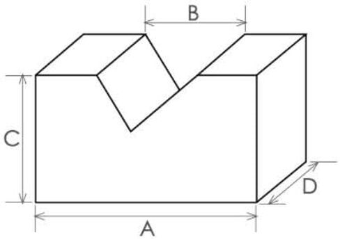 مجموعة قوالب HFS(R) من الحديد الزهر على شكل حرف V (2 × 1-3/8 × 7/8 بوصة) in Saudi Arabia