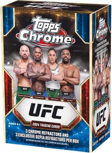 2024 صندوق قيمة Topps Chrome UFC in Saudi Arabia
