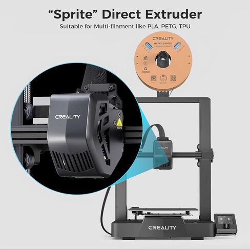 طابعات Creality ثلاثية الأبعاد الرسمية Ender 3 V3 SE، ماكينة طباعة ثلاثية الأبعاد بسرعة طباعة سريعة 250 مم/ثانية مع CR Touch، Sprite Direct Extruder، 8.66x8.66x9.84 بوصة in Saudi Arabia