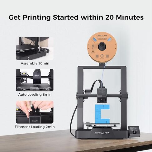 طابعات Creality ثلاثية الأبعاد الرسمية Ender 3 V3 SE، ماكينة طباعة ثلاثية الأبعاد بسرعة طباعة سريعة 250 مم/ثانية مع CR Touch، Sprite Direct Extruder، 8.66x8.66x9.84 بوصة in Saudi Arabia