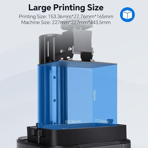 طابعة ELEGOO Mars 4 الراتنج ثلاثية الأبعاد مع شاشة LCD أحادية اللون 7 بوصة 9K COB مصدر ضوء الأشعة فوق البنفسجية وواقي الشاشة حجم الطباعة 153.36 مم * 77.76 مم * 175 مم in Kuwait