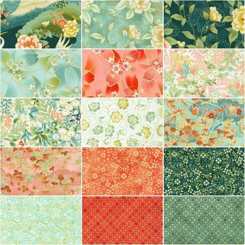 Imperial Honoka Teal Charm Square 42 5-inch Squares Charm Pack Robert Kaufman Fabrics CHS-1167-42 in Saudi Arabia