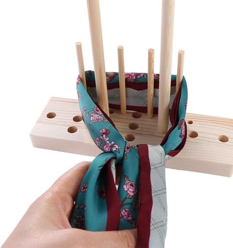 5 in 1 Bow Maker for Ribbon Wreath, Wooden Crafts Bowknot Maker Gift Packing Bow Making Tool Holiday Party Decoration for Hair Bow, Corsages in Saudi Arabia