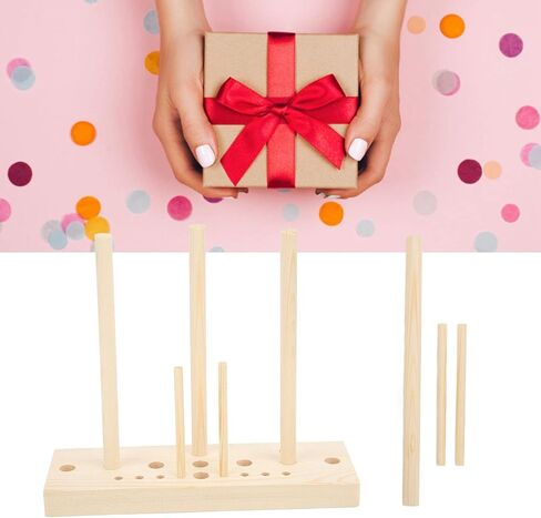 Bow Maker for Ribbon Wreaths, Adjustable Wooden Ribbon Bow Maker Tool for Creating Gift Bows, Party Decorations, Hair Bows, Corsages and Various Crafts in Saudi Arabia