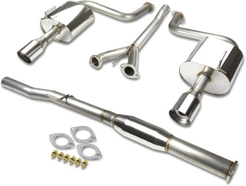 DNA MOTORING CBE-NM09-NRT Stainless Steel Cat Back Exhaust System [Compatible with 09-14 Nissan Maxima A35 3.5L V6] in Saudi Arabia